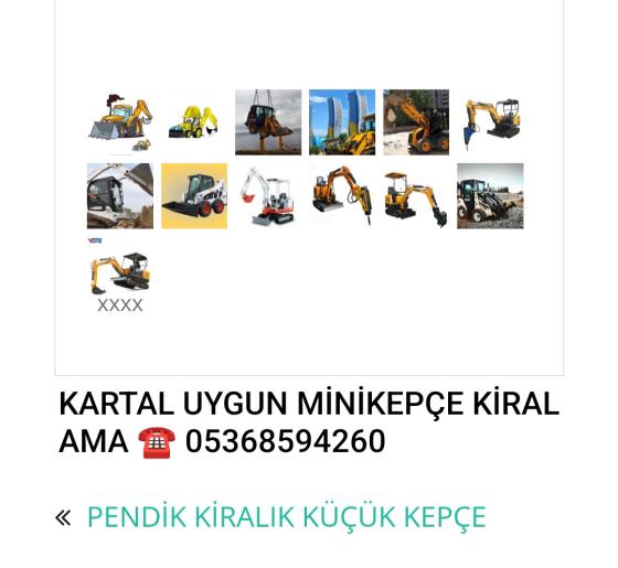 Kartal Uygun Minikepçe Kiralama Hizmeti Erol İlhan ☎️ 005368594260